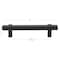 Gliderite Hardware 3-3/4 in. Center to Center Matte Black Solid Steel Bar Pull - 4006-96-MB 4006-96-MB-1 - alternate 2